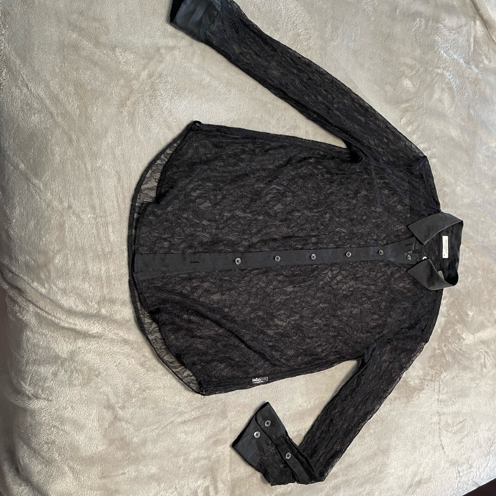 Equipment women oversized lace t shirt - Picture 6 of 13